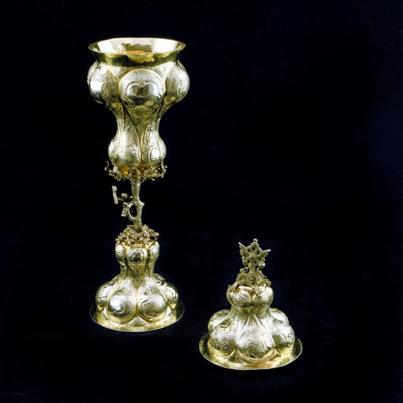 A 1762 Russian Imperial presentation covered gilded silver cup by Gavrila Zon - Image 5