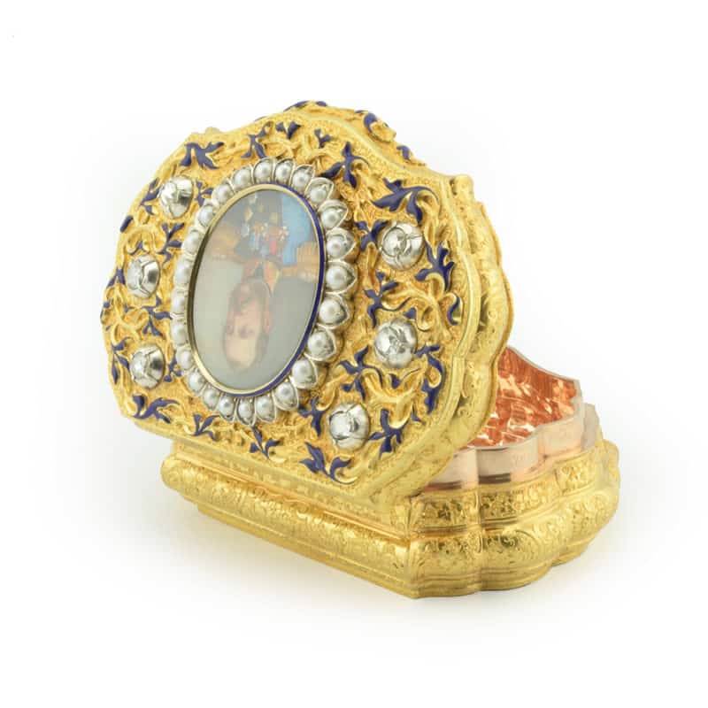 Tsar Alexander II Jeweled Gold Presentation Box - Image 6