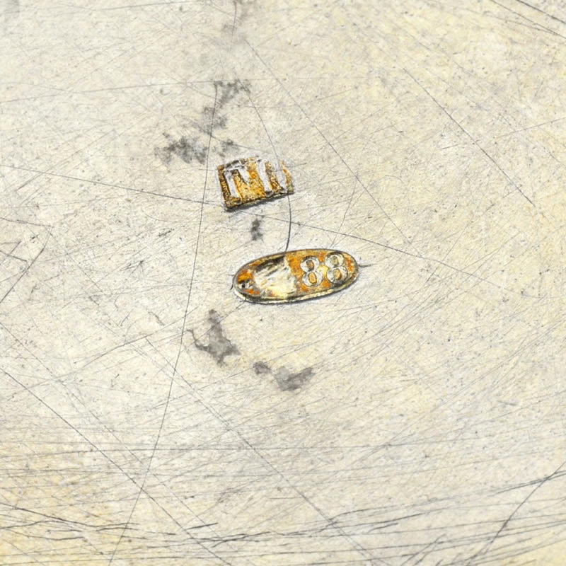 A Russian gilded silver & guilloché enamel salt by Egor Pankratiev - Image 4