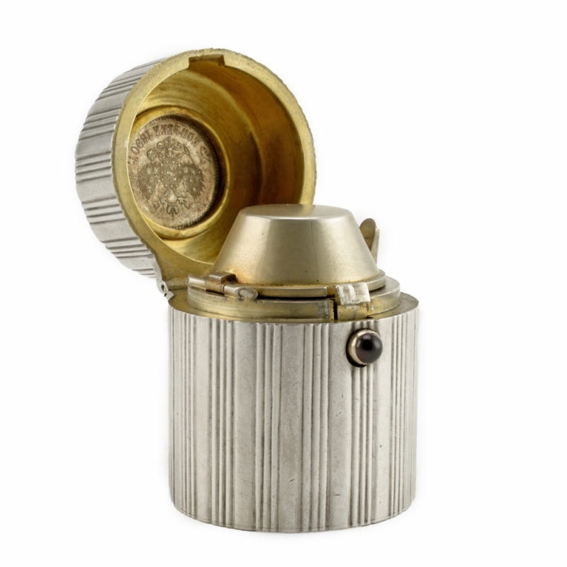 Fabergé Silver Traveling Inkwell - Image 4