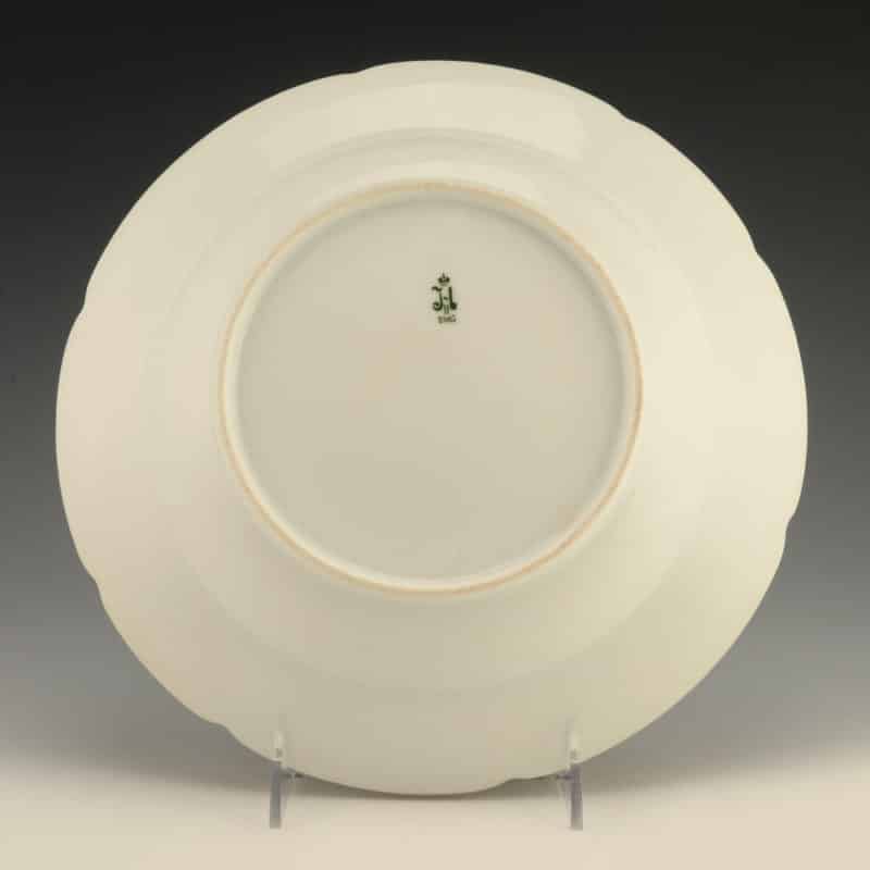 Russian Imperial Porcelain Factory Purple Service Soup Plate - Image 2