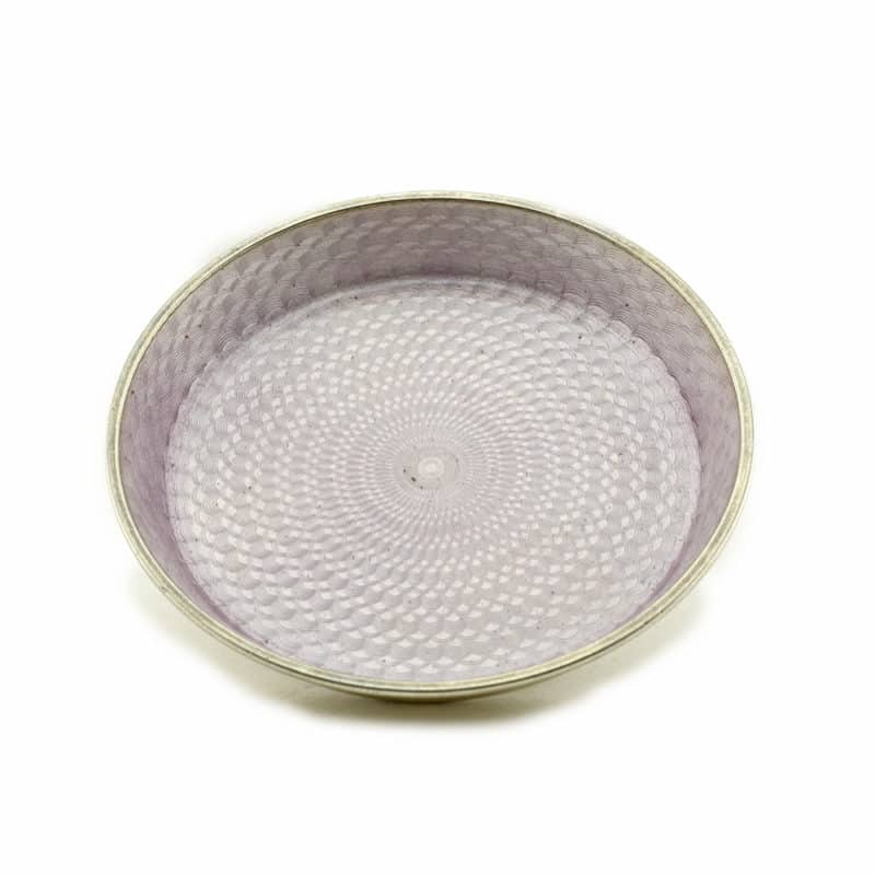 Fabergé guilloché enamel circular tray - Image 2