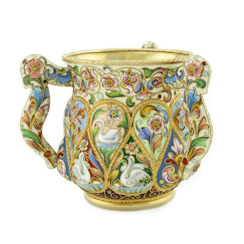 Feodor Rückert Enamel 3 Handled Cup - Image 2