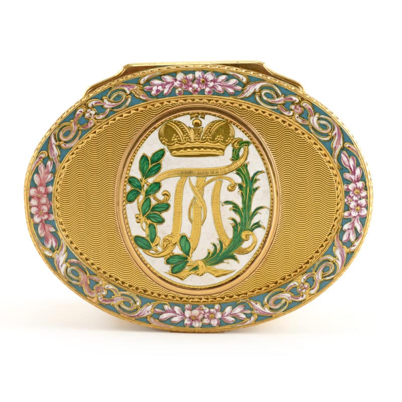 Paul Petrovich & Maria Feodorovna: A Swiss Gold & Enamel Imperial Presentation Snuff Box - Image 2