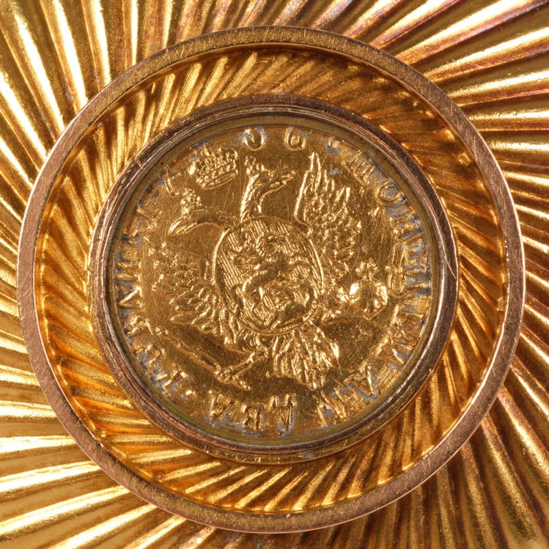 Fabergé Erik Kollin gold charka with coins - Image 8