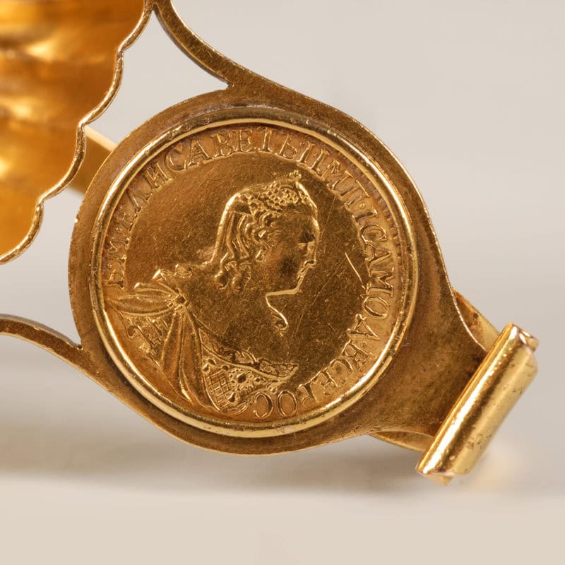 Fabergé Erik Kollin gold charka with coins - Image 6