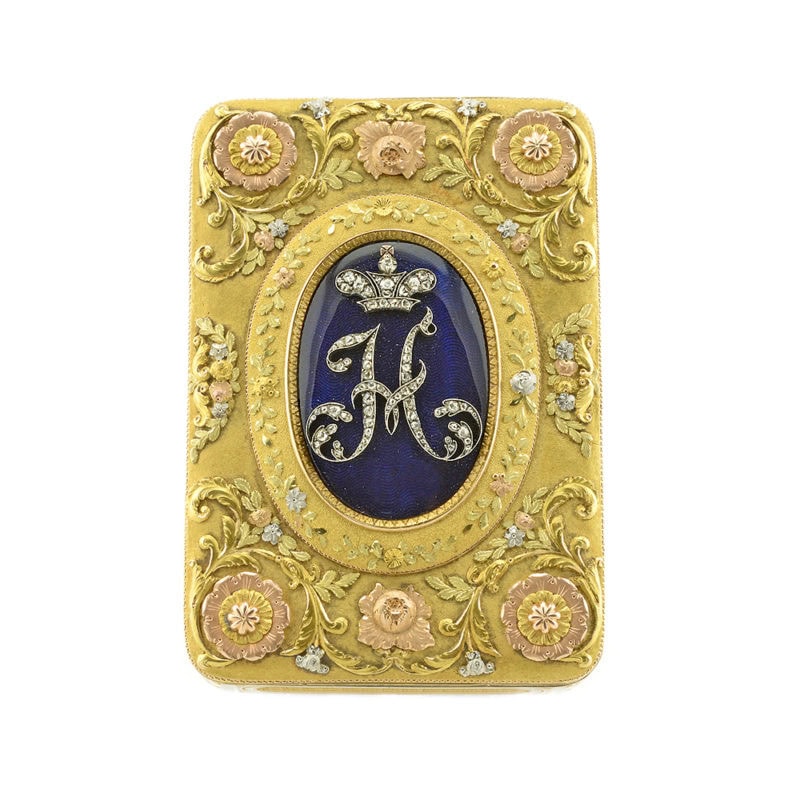 Nicholas I: A Jeweled Gold Imperial Presentation Case