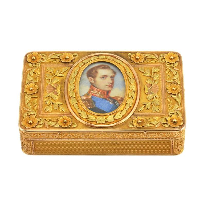 Imperial Presentation Snuff Box with Miniature of Emperor Nicholas I