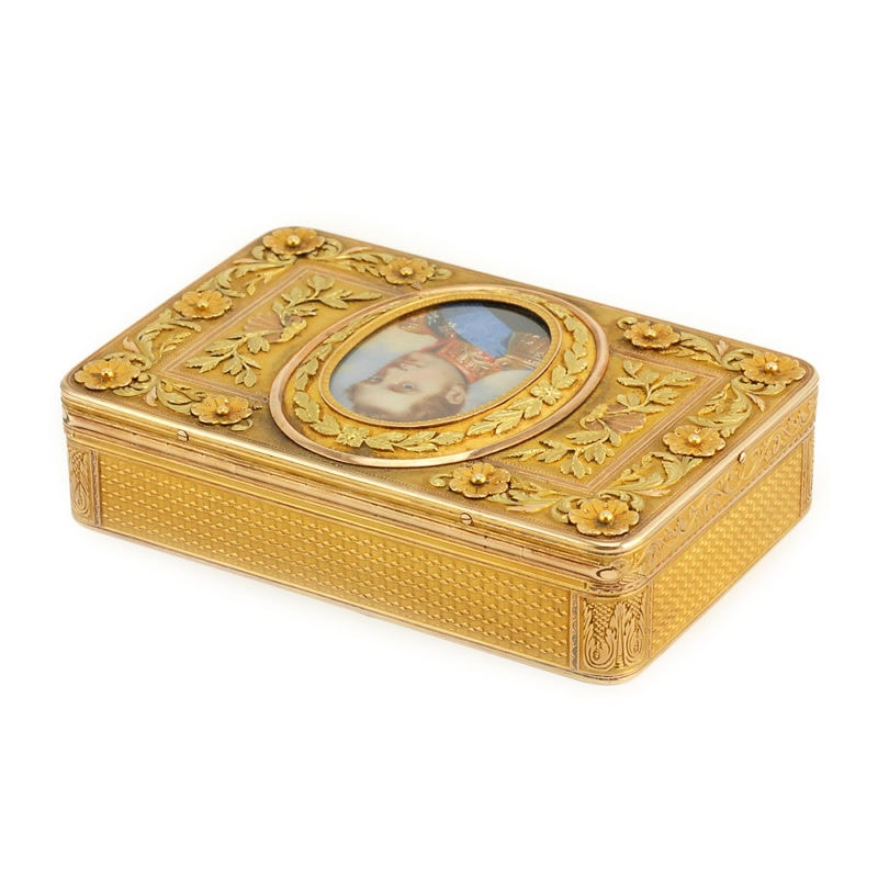 Imperial Presentation Snuff Box with Miniature of Emperor Nicholas I - Image 3