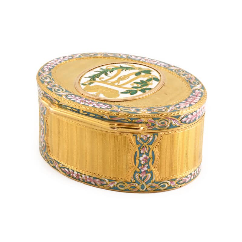 A Swiss Gold and Enamel Imperial Presentation Snuff Box for Russian Grand Duke Paul Petrovich and Grand Duchess Maria Feodorovna - Image 4