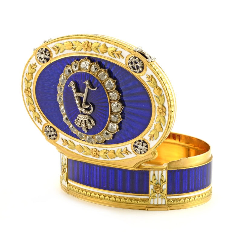 A Diamond-set Varicolor Gold & Enamel Imperial Presentation Snuffbox - Image 5