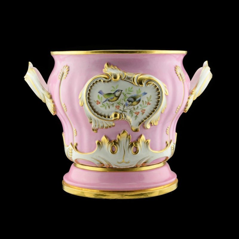 Russian Imperial Porcelain Factory pink ground jardinière - Image 3